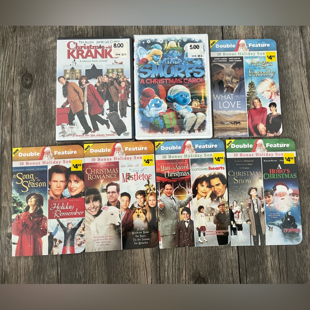 2 for $23! Christmas Movie DVD All NEW Sealed Plastic Double Feature